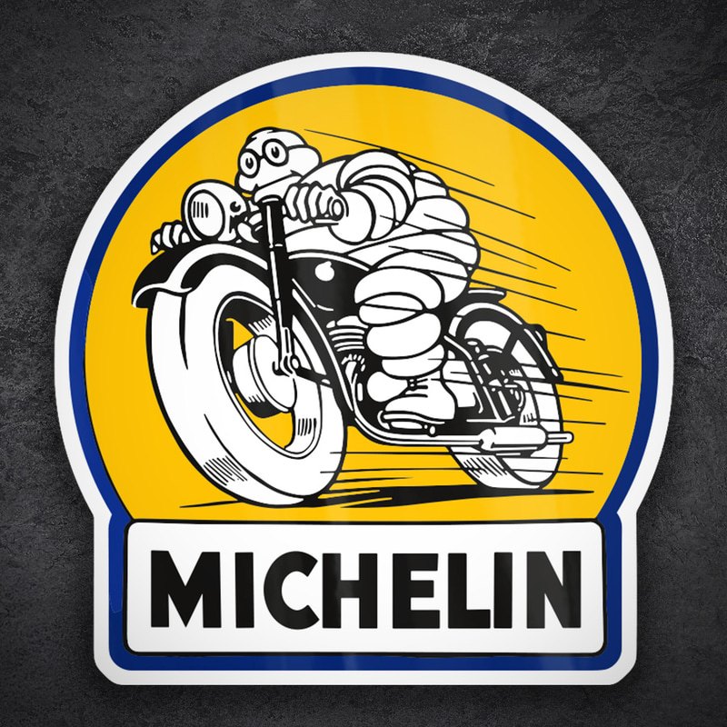 Adesivi per Auto e Moto: Michelin Moto Retrò