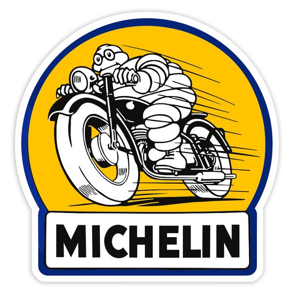 Adesivi per Auto e Moto: Michelin Moto Retrò