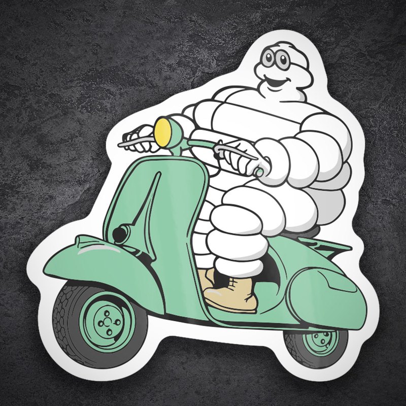 Adesivi per Auto e Moto: Michelin Vespa