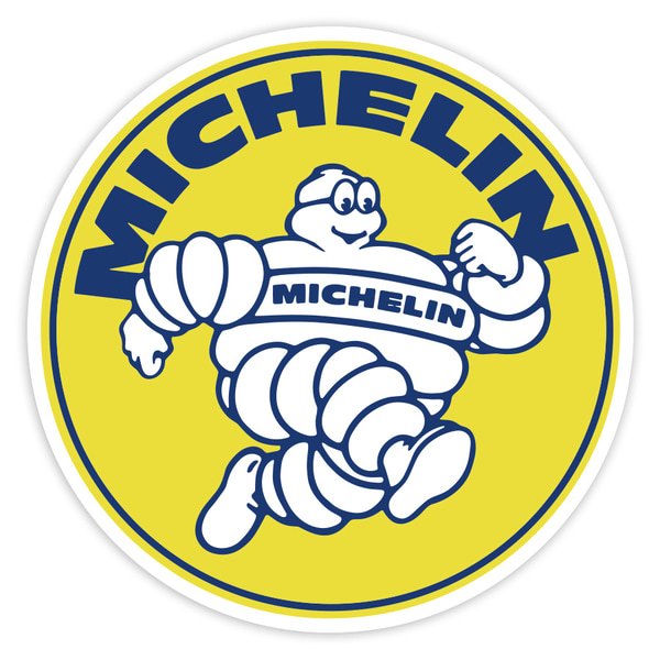 Adesivi per Auto e Moto: Michelin Corridore Giallo