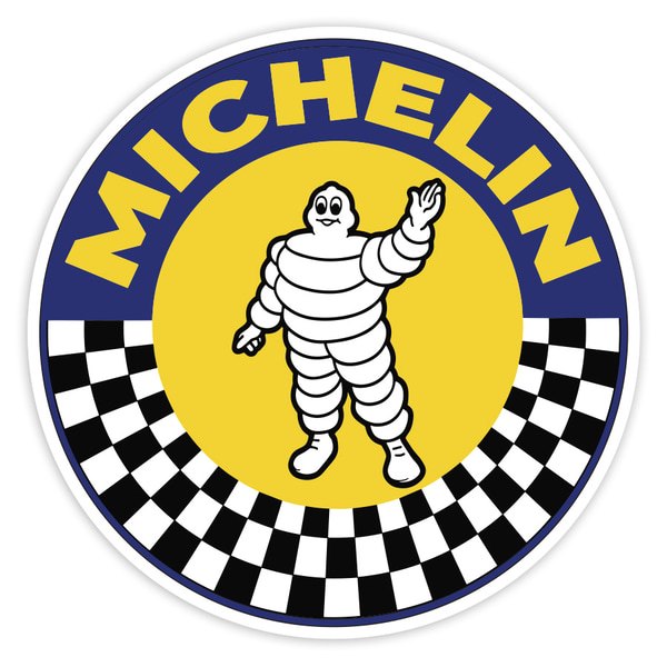 Adesivi per Auto e Moto: Michelin Circolare Scacchi