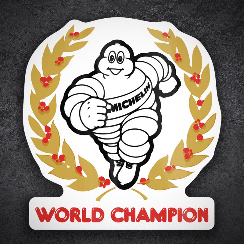 Adesivi per Auto e Moto: Michelin Campione del Mondo