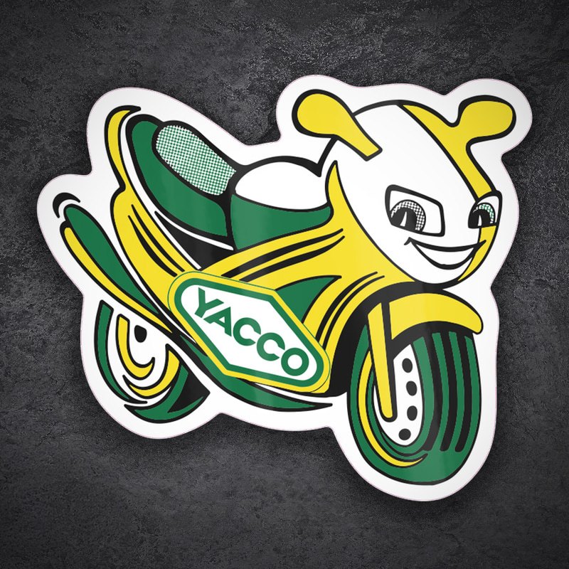 Adesivi per Auto e Moto: Yacco Moto Gialla
