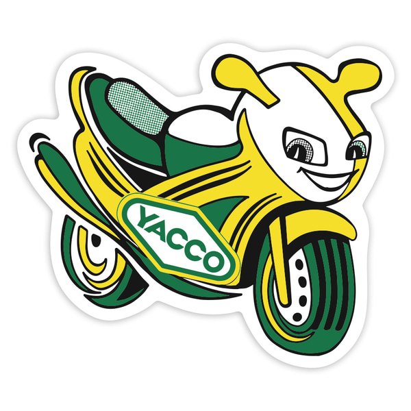 Adesivi per Auto e Moto: Yacco Moto Gialla