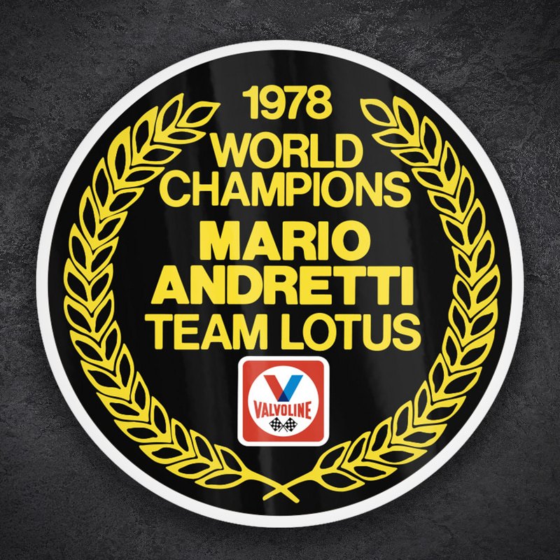 Adesivi per Auto e Moto: Valvoline Andretti Lotus 1978