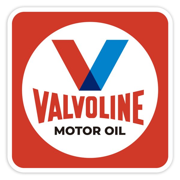 Adesivi per Auto e Moto: Valvoline Olio Motore Retrò