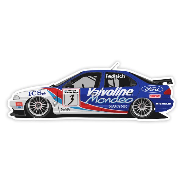 Adesivi per Auto e Moto: Ford Mondeo Valvoline Rallye