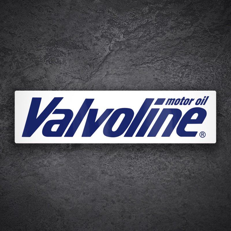 Adesivi per Auto e Moto: Valvoline Olio Motore Blu