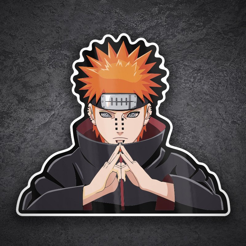 Adesivi per Auto e Moto: Naruto Pain Akatsuki