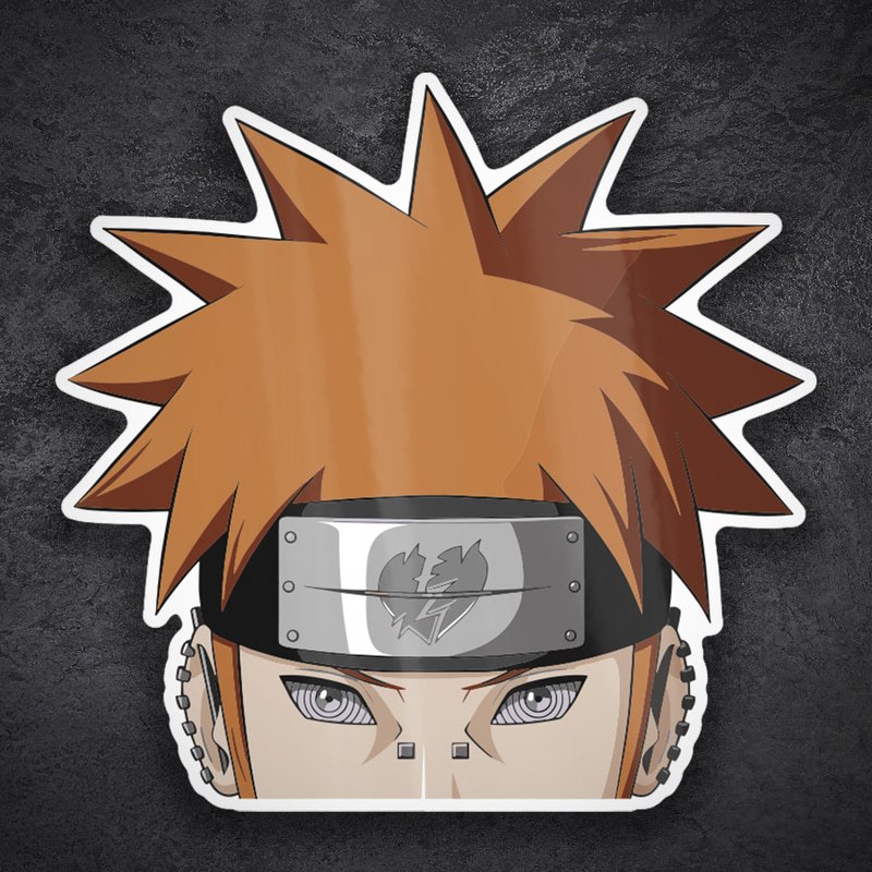 Adesivi per Auto e Moto: Naruto Pain Volto Akatsuki