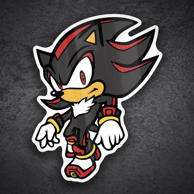 Adesivi per Auto e Moto: Shadow the Hedgehog