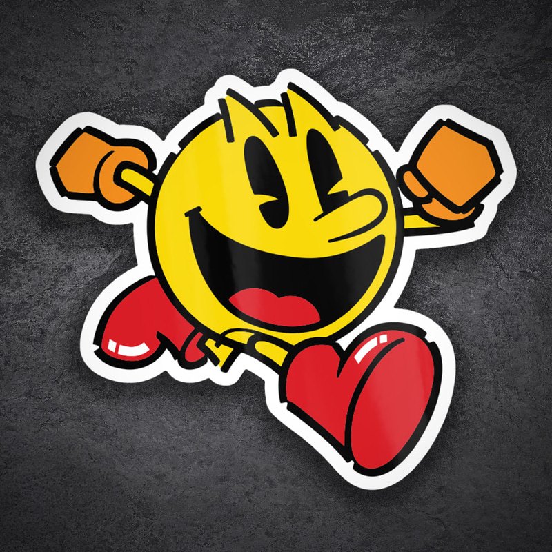 Adesivi per Auto e Moto: Pac-Man Classico Retro