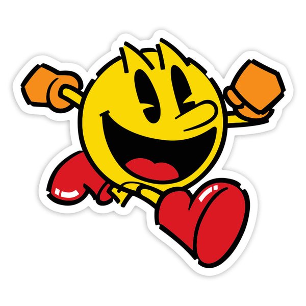 Adesivi per Auto e Moto: Pac-Man Classico Retro