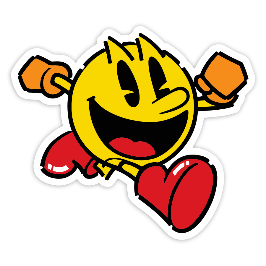 Adesivi per Auto e Moto: Pac-Man Classico Retro