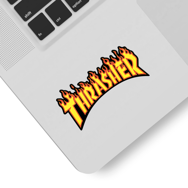 Adesivi per Auto e Moto: Thrasher Logo fiammeggiare