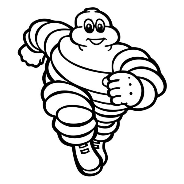 Adesivi per Auto e Moto: Michelin Bibendum Corridore