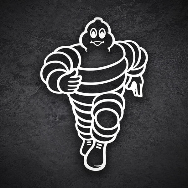 Adesivi per Auto e Moto: Michelin Bibendum Cammina