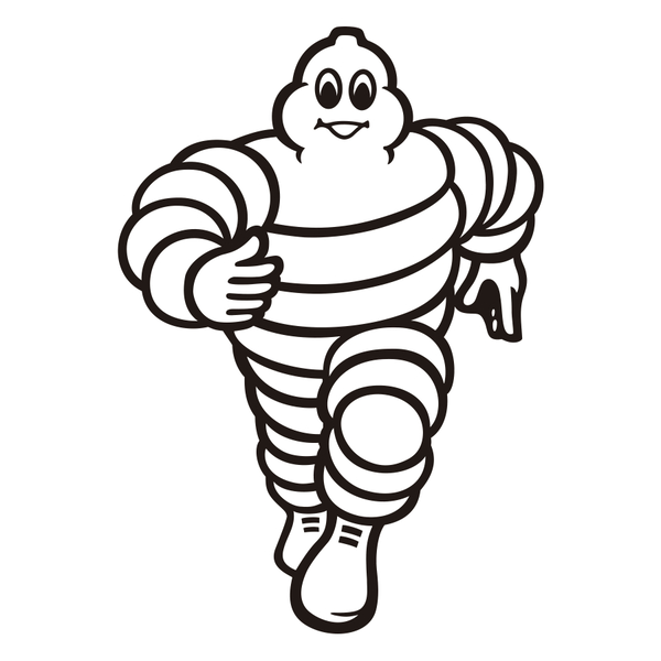 Adesivi per Auto e Moto: Michelin Bibendum Cammina