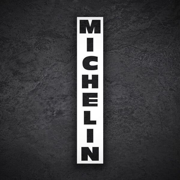 Adesivi per Auto e Moto: Michelin Verticale Negativo