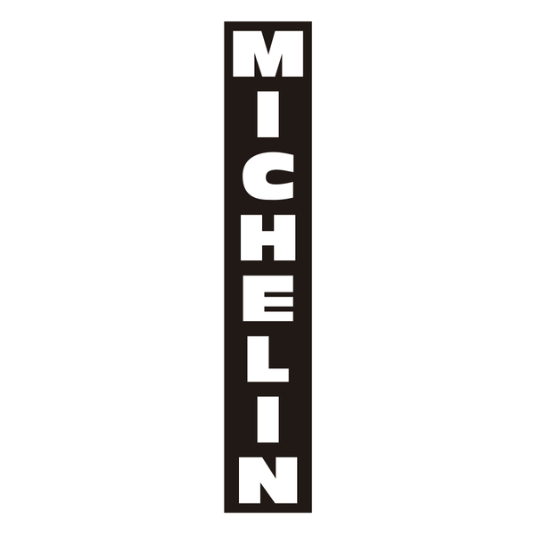 Adesivi per Auto e Moto: Michelin Verticale Negativo