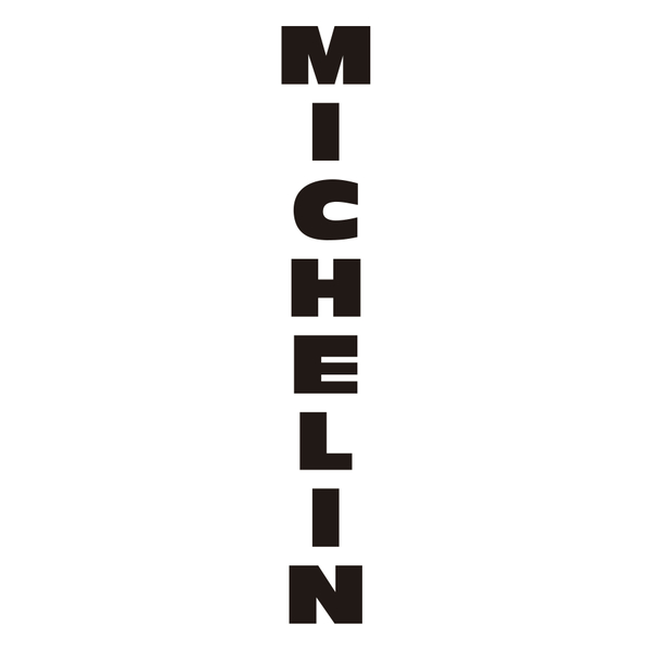 Adesivi per Auto e Moto: Michelin Lettere Verticali