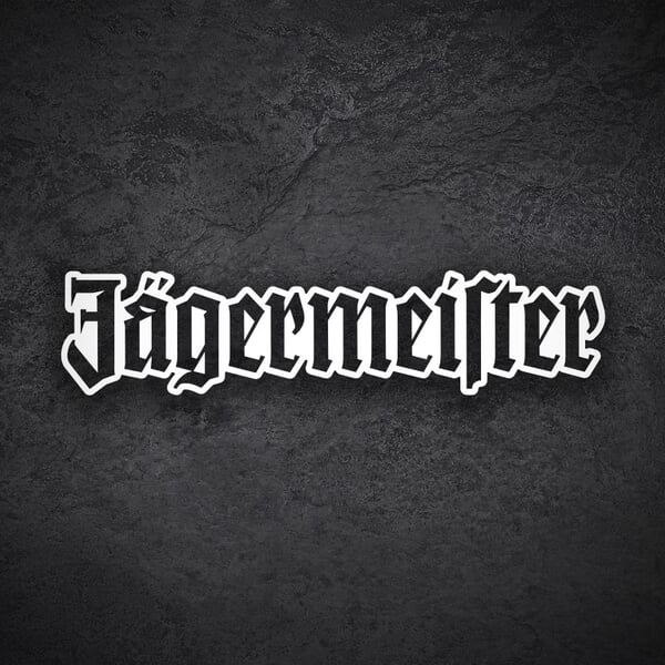 Adesivi per Auto e Moto: Logo Taglio Doppio Jägermeister