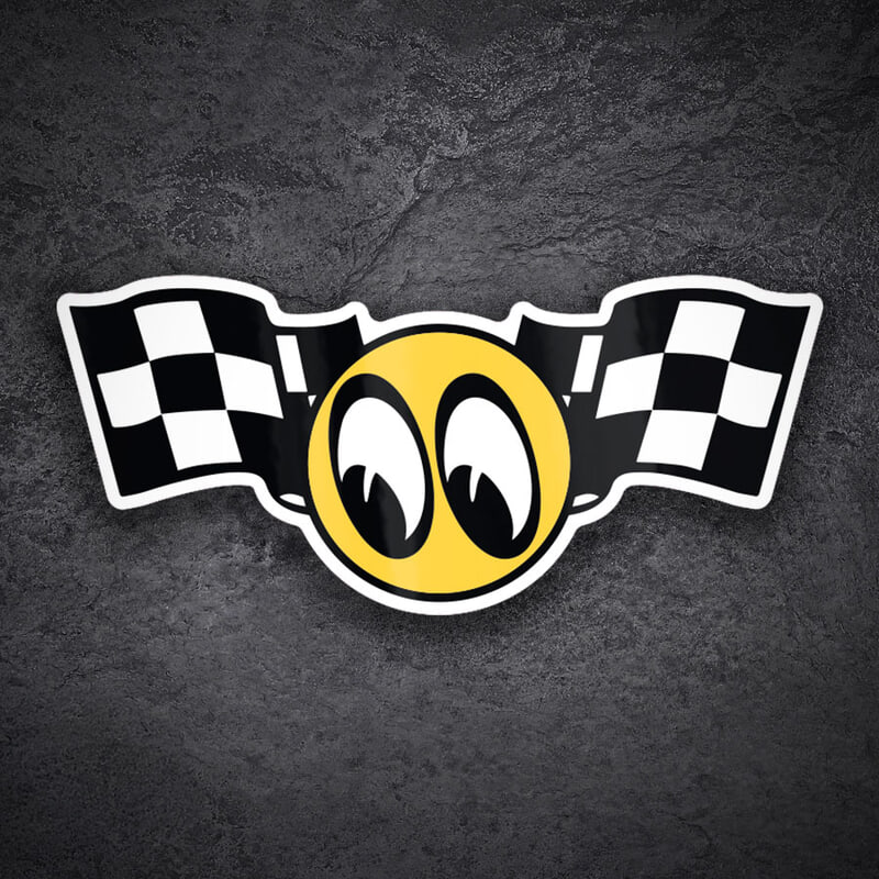 Adesivi per Auto e Moto: Mooneyes Racing Flags
