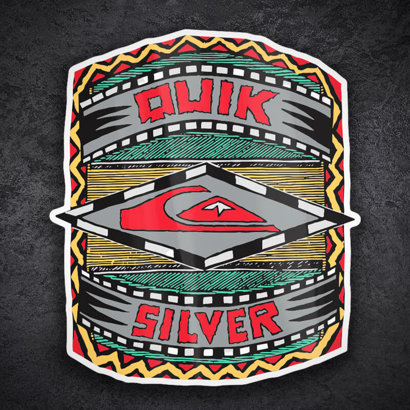 Adesivi per Auto e Moto: Quiksilver Tribal Retro