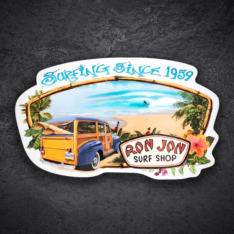 Adesivi per Auto e Moto: Ron Jon Surfing Since 1959