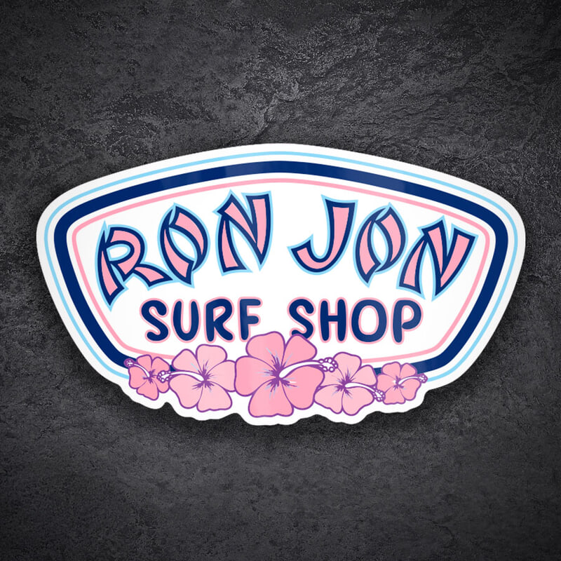 Adesivi per Auto e Moto: Ron Jon Surf Shop Hibiscus