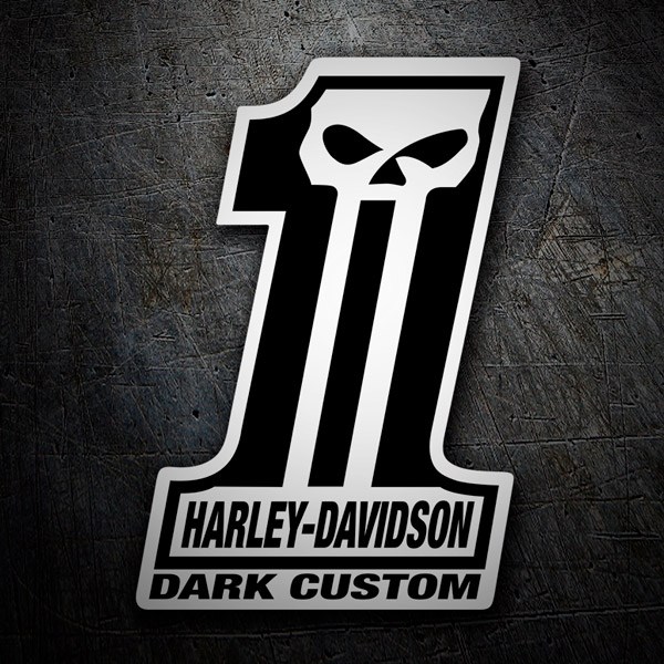 Adesivi per Auto e Moto: Harley Davidson #1 Dark Custom