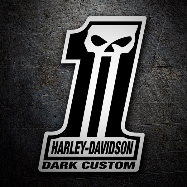 Adesivi per Auto e Moto: Harley Davidson #1 Dark Custom