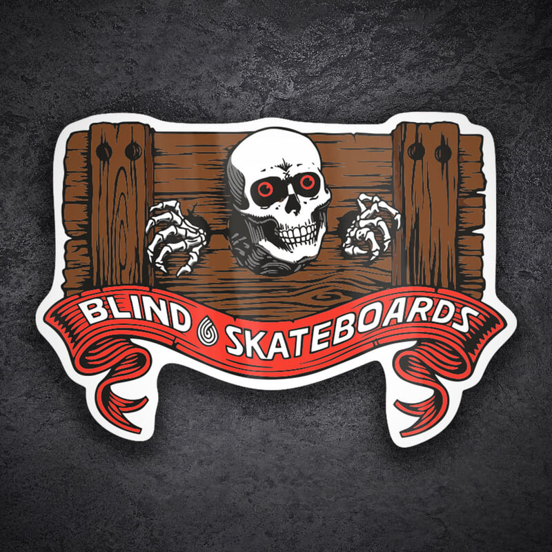 Adesivi per Auto e Moto: Blind Skateboards Teschio