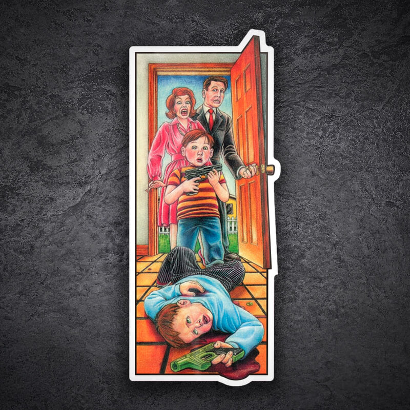 Adesivi per Auto e Moto: Blind Accidental Gun Death