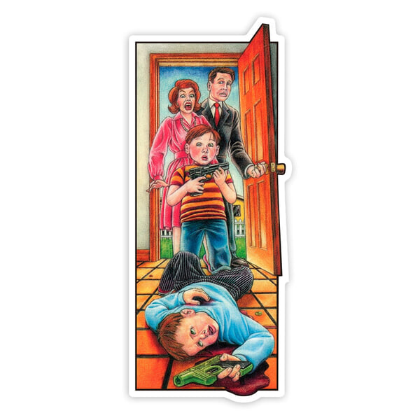 Adesivi per Auto e Moto: Blind Accidental Gun Death