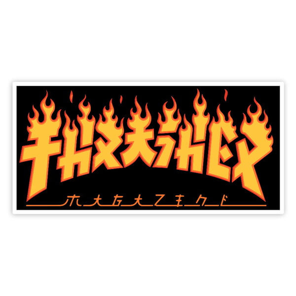Adesivi per Auto e Moto: Thrasher Logo Giapponese