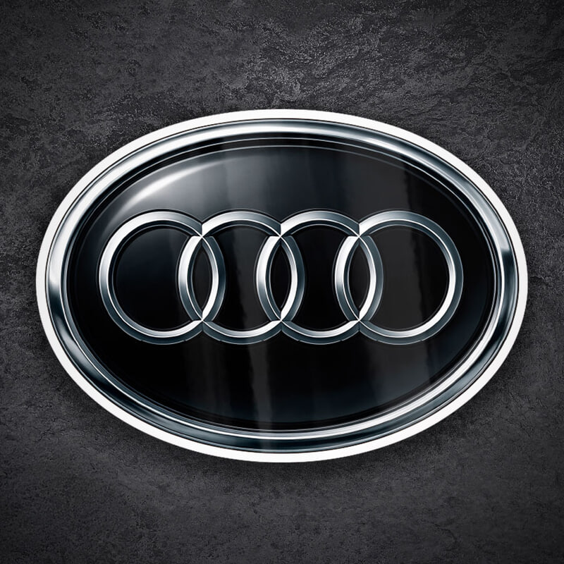 Adesivi per Auto e Moto: Logo Audi Classico