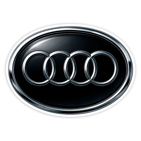 Adesivi per Auto e Moto: Logo Audi Classico