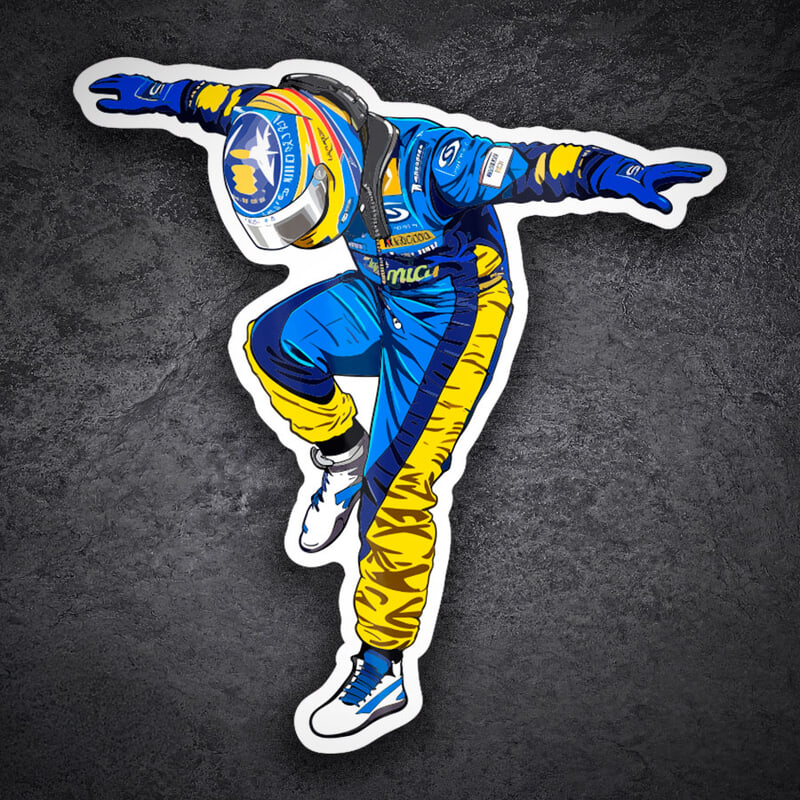 Adesivi per Auto e Moto: Fernando Alonso Renault