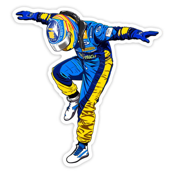 Adesivi per Auto e Moto: Fernando Alonso Renault
