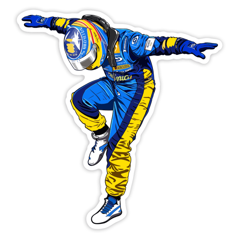 Adesivi per Auto e Moto: Fernando Alonso Renault