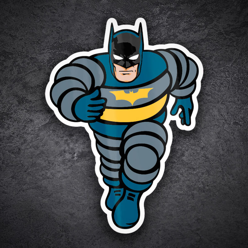Adesivi per Auto e Moto: Batman Bibendum Michelin