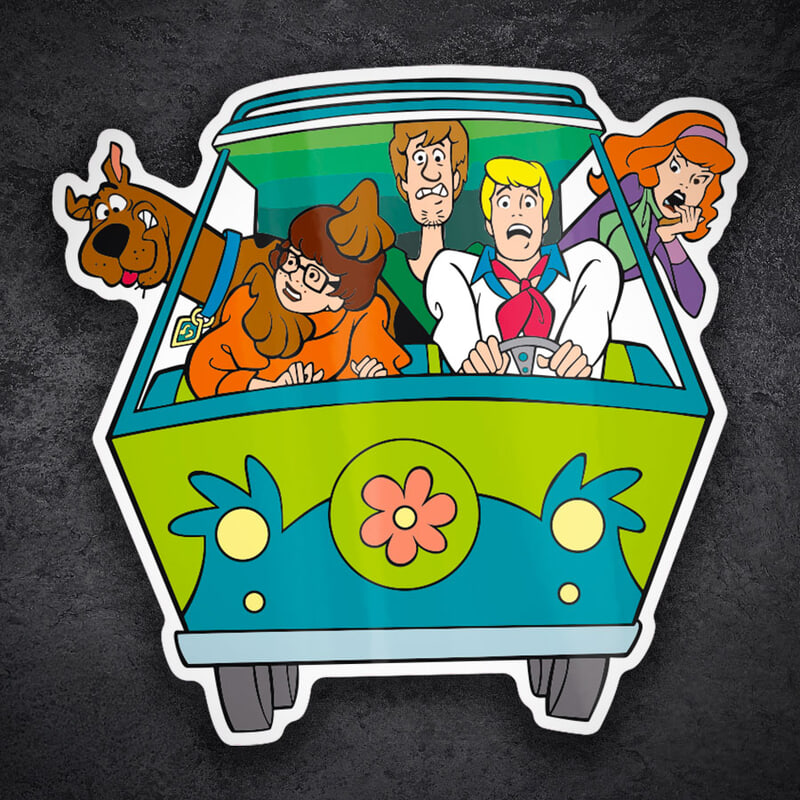 Adesivi per Auto e Moto: Scooby-Doo Mystery Machine