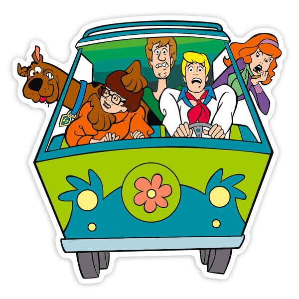 Adesivi per Auto e Moto: Scooby-Doo Mystery Machine