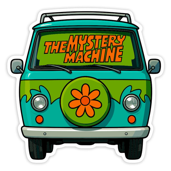 Adesivi per Auto e Moto: Furgone Mystery Machine