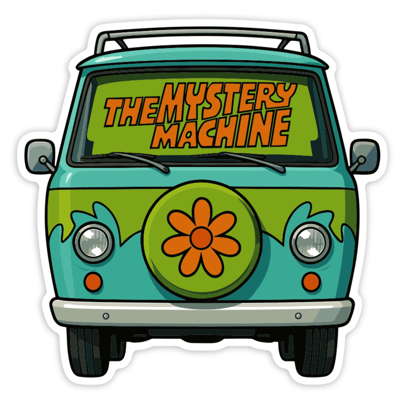 Adesivi per Auto e Moto: Furgone Mystery Machine