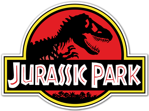Adesivi per Auto e Moto: Jurassic Park Logo 0