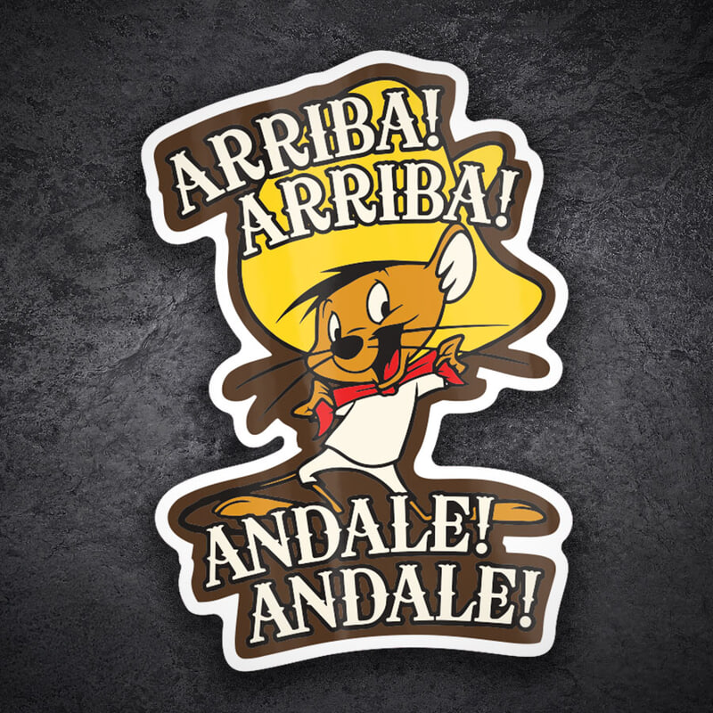 Adesivi per Auto e Moto: Speedy Gonzales ¡Ándale Ándale