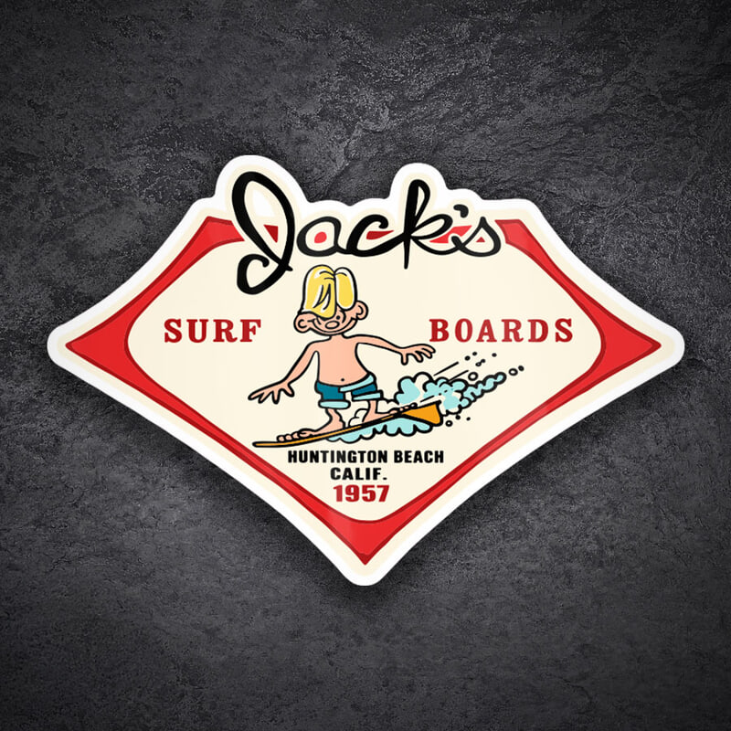 Adesivi per Auto e Moto: Jack’s Surf Boards 1957