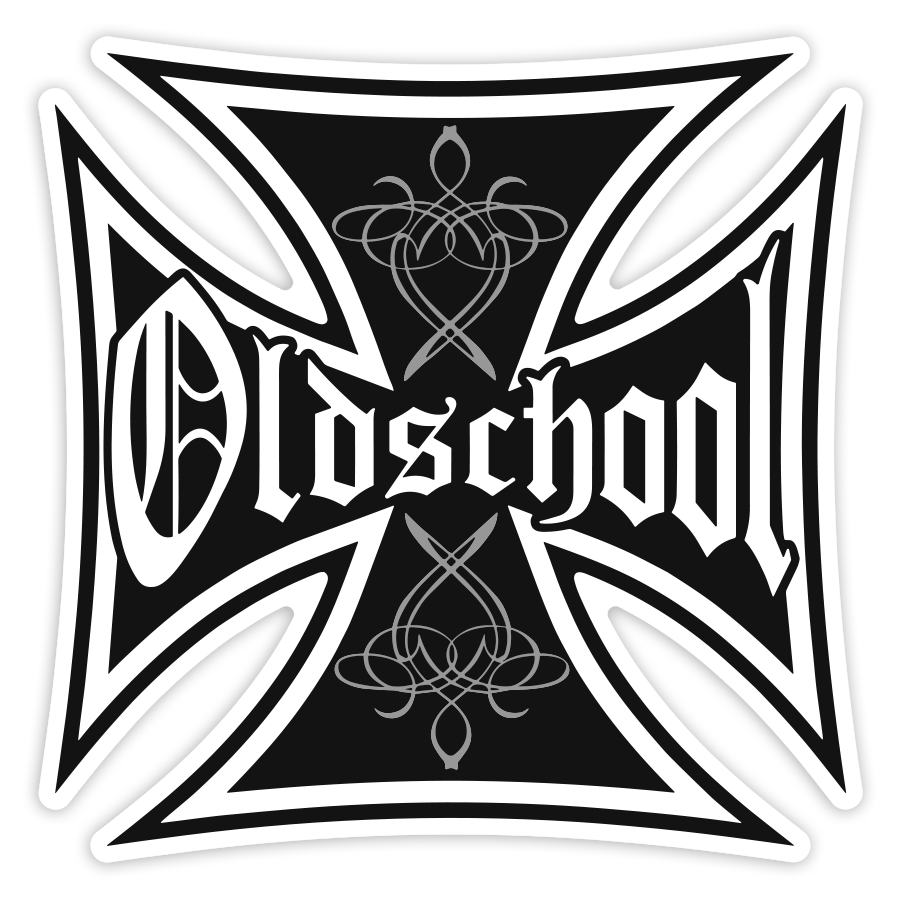 Adesivi per Auto e Moto: Oldschool Cruz de Hierro